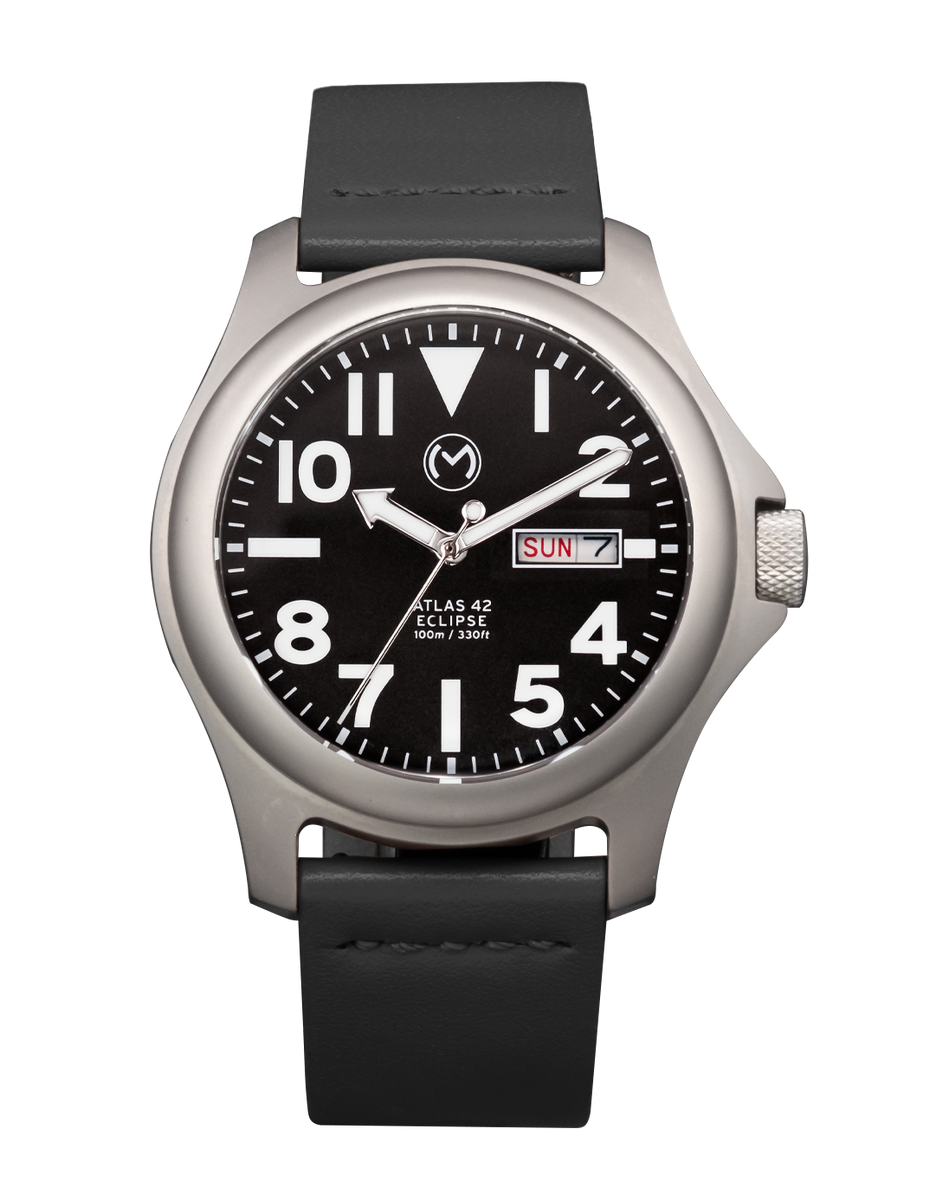 Atlas Eclipse [42mm] Solar Titanium Field Watch Momentum Watches