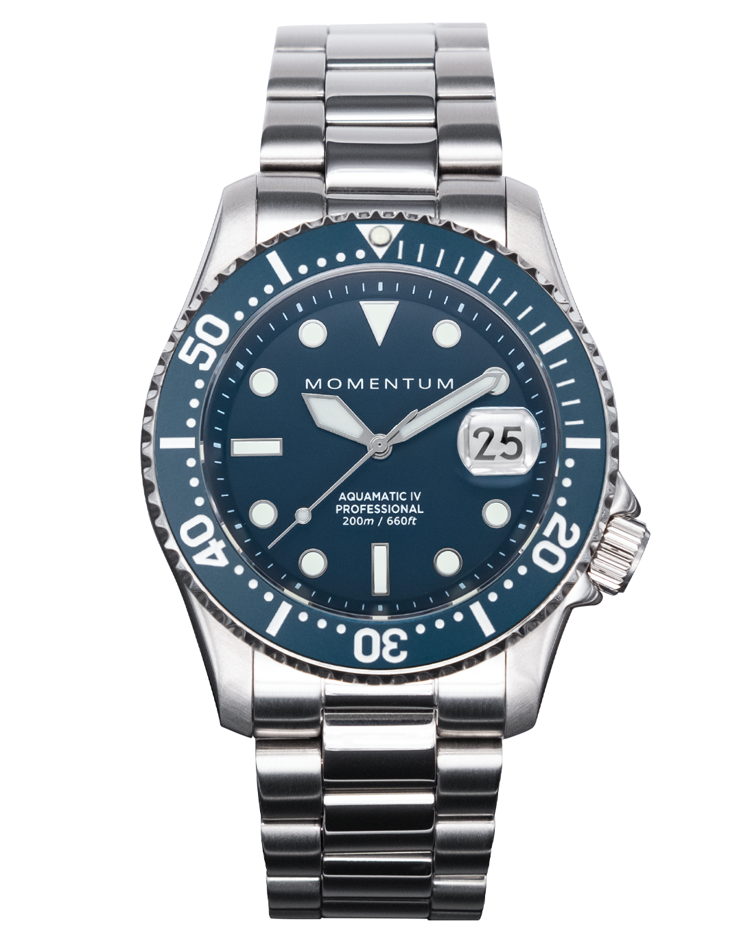 Momentum Watches | Aquamatic IV Blue | Classic Professional Dive Watch