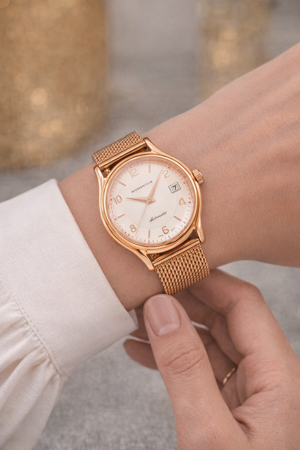 Lugano Automatic 40 MM Rose Gold