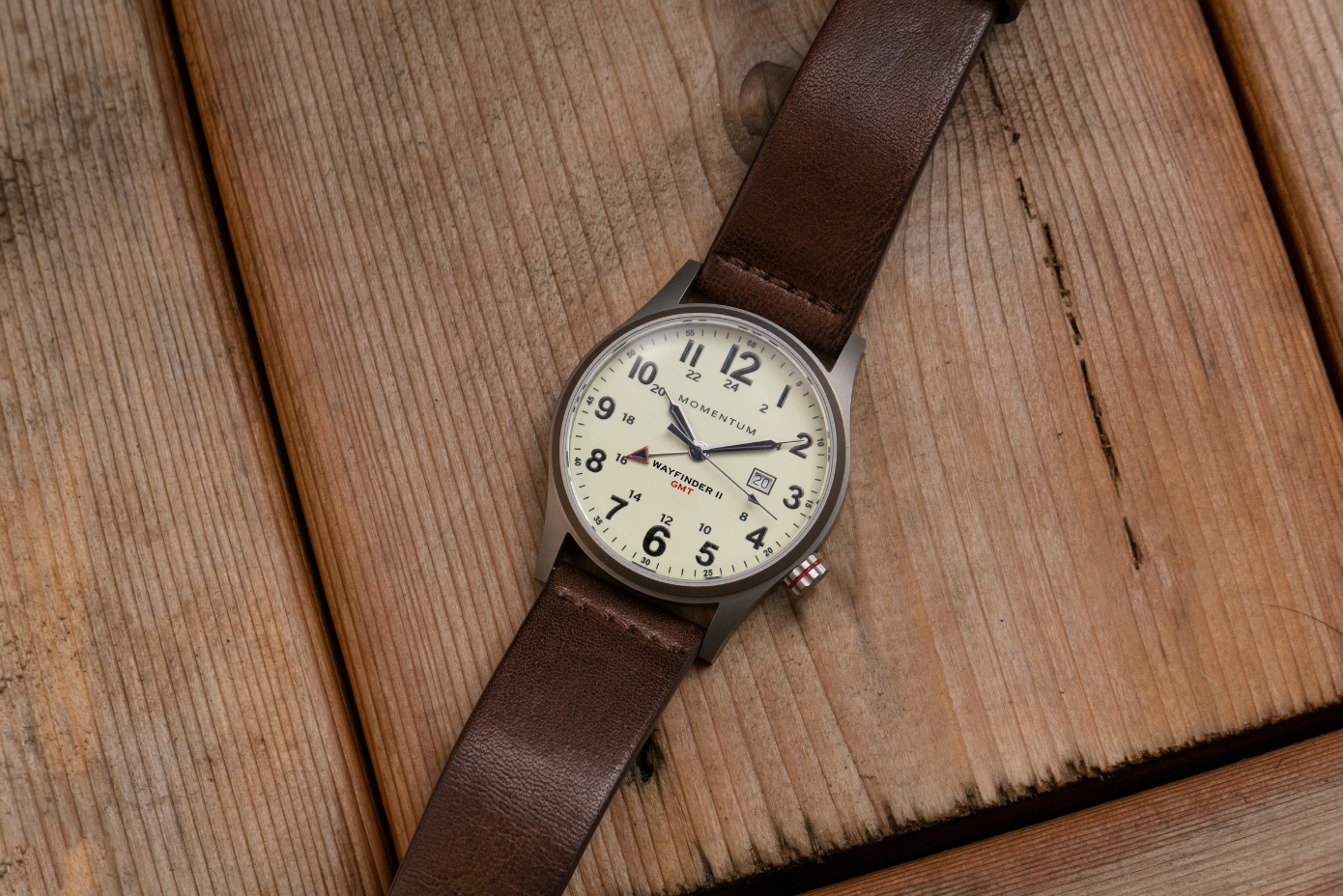 Wayfinder II GMT- White Dial Bundle with Travel Case