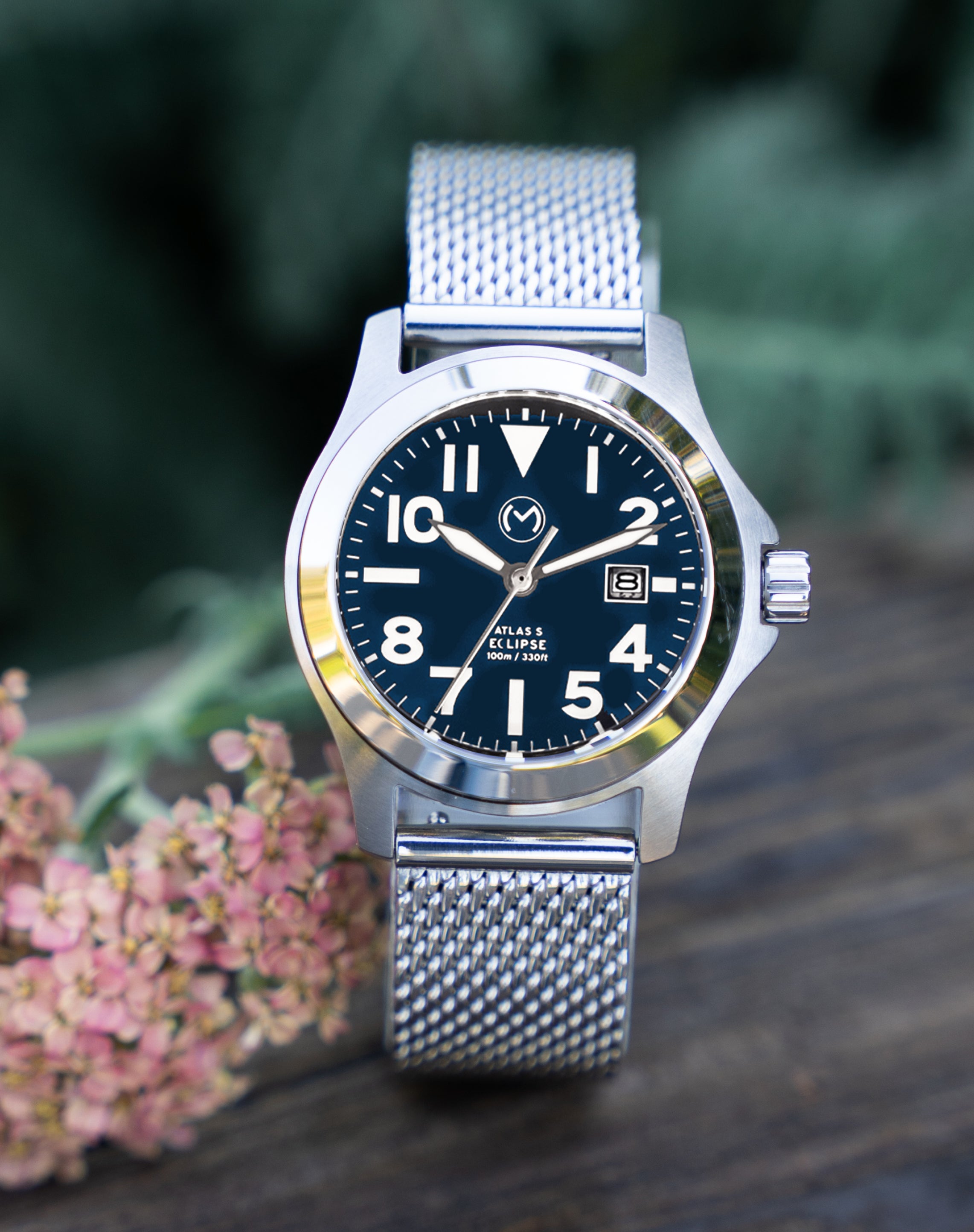 Atlas Eclipse Steel Blue Dial 32mm - Bundle