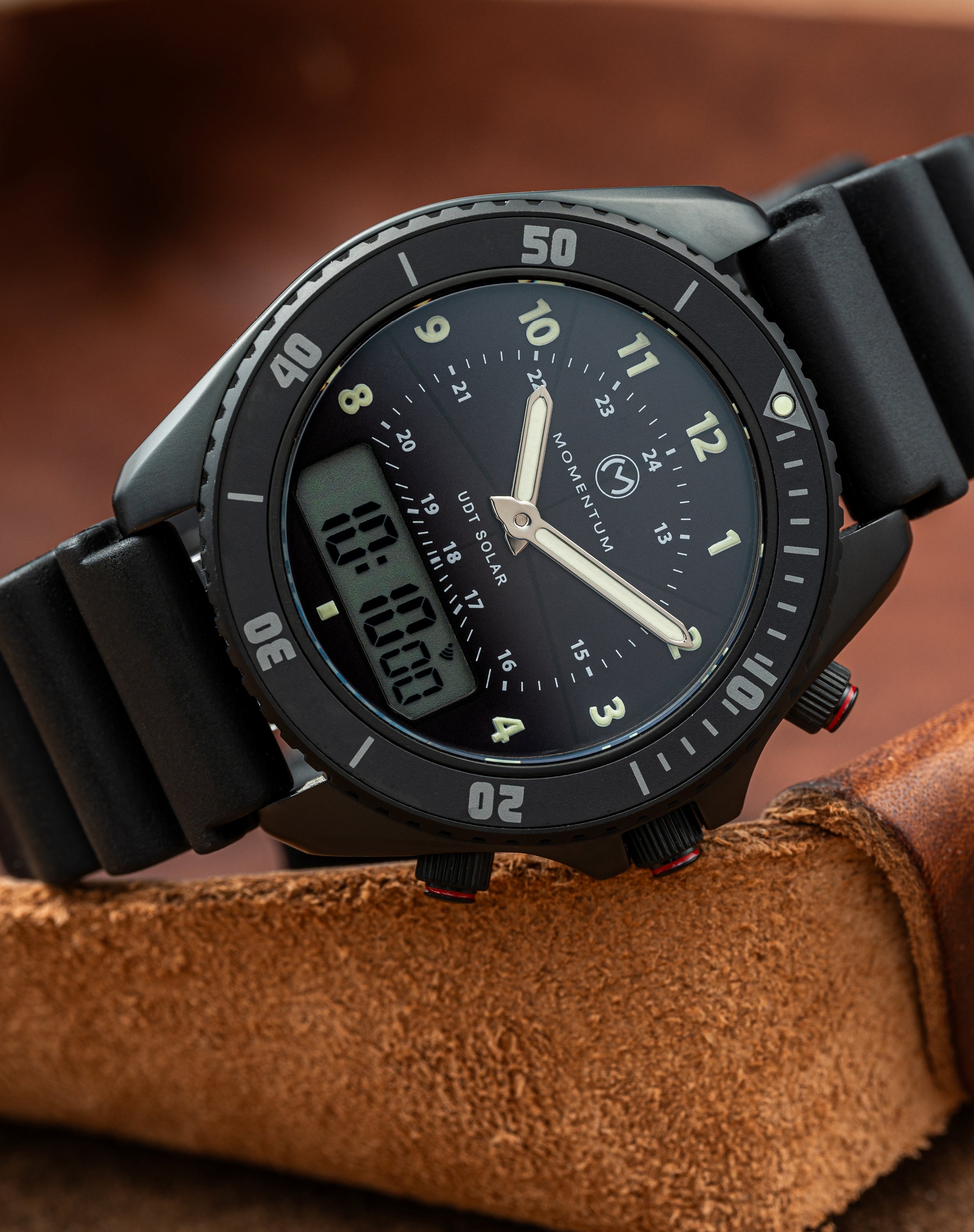 UDT 42mm Black-Ion Arabic Numeral