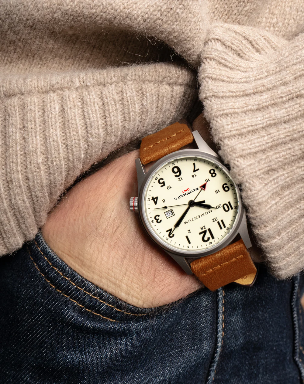 Wayfinder II GMT- White Dial Bundle with Travel Case