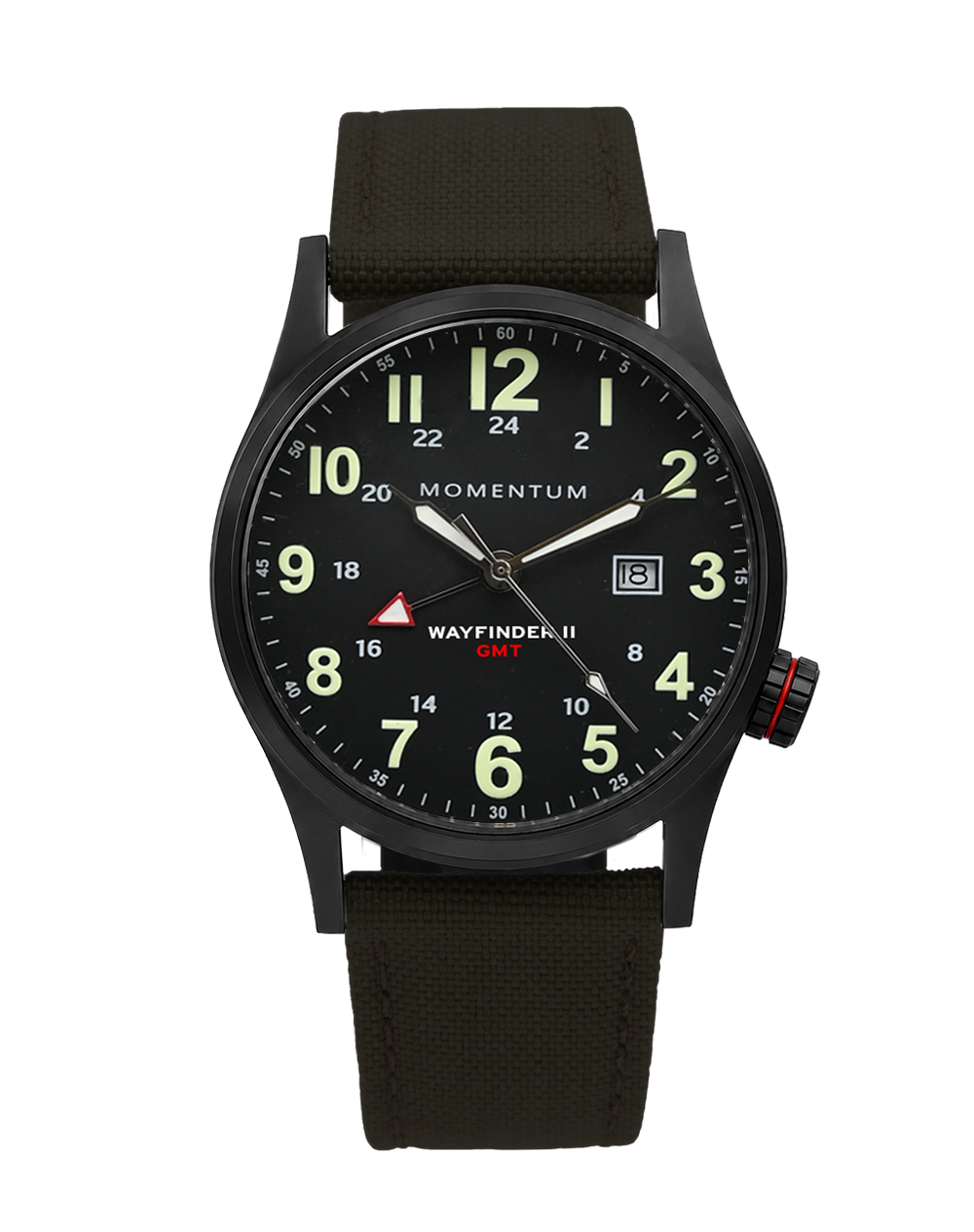 Wayfinder II GMT- Black Dial Bundle with Travel Case