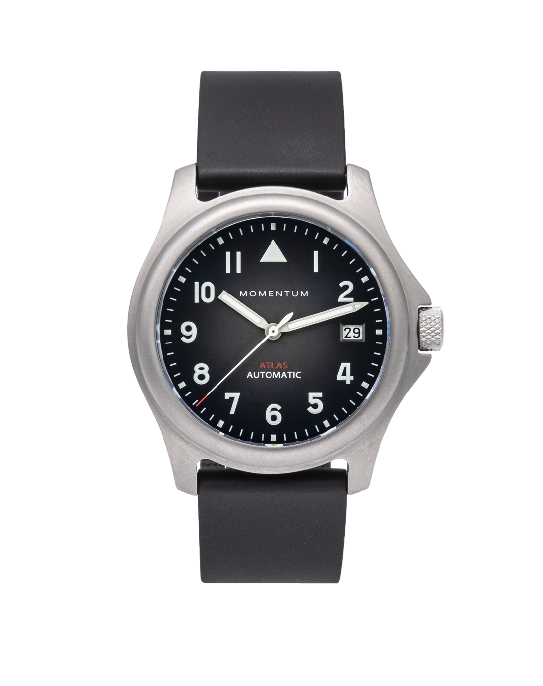 Atlas Automatic Field Watch on Black Rubber
