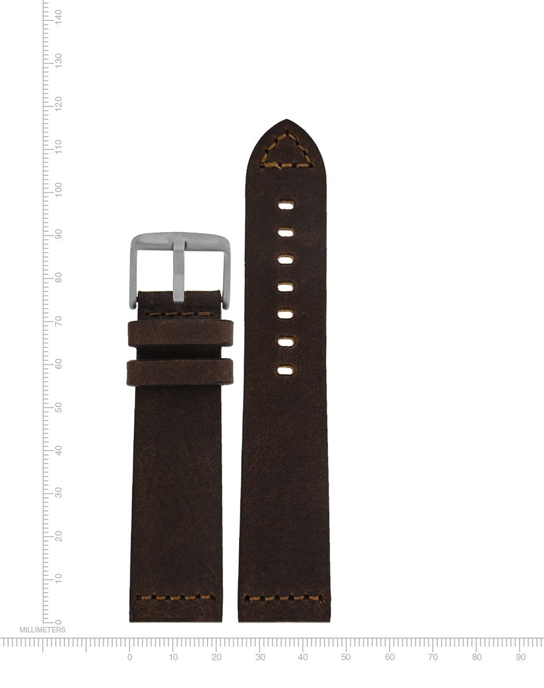 Momentum Watches | Bramante Leather Band | Brown | Vintage Style Leather Band