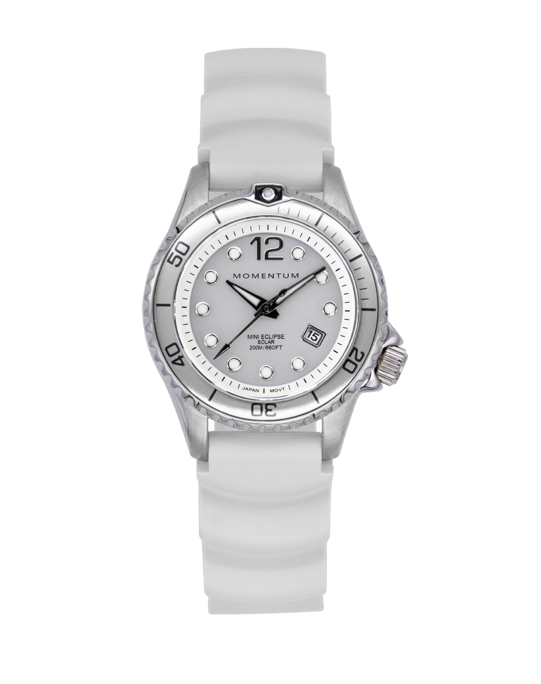 Mini Eclipse Solar - White | Ladies Solar-Powered Dive Watch