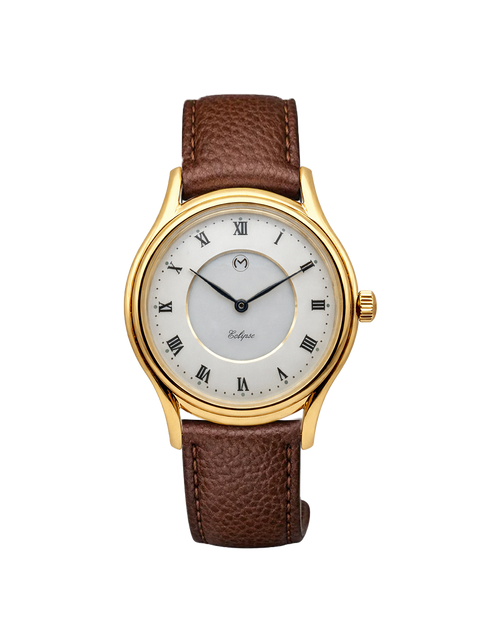 Momentum Lugano Eclipse Solar 36mm Yellow Gold