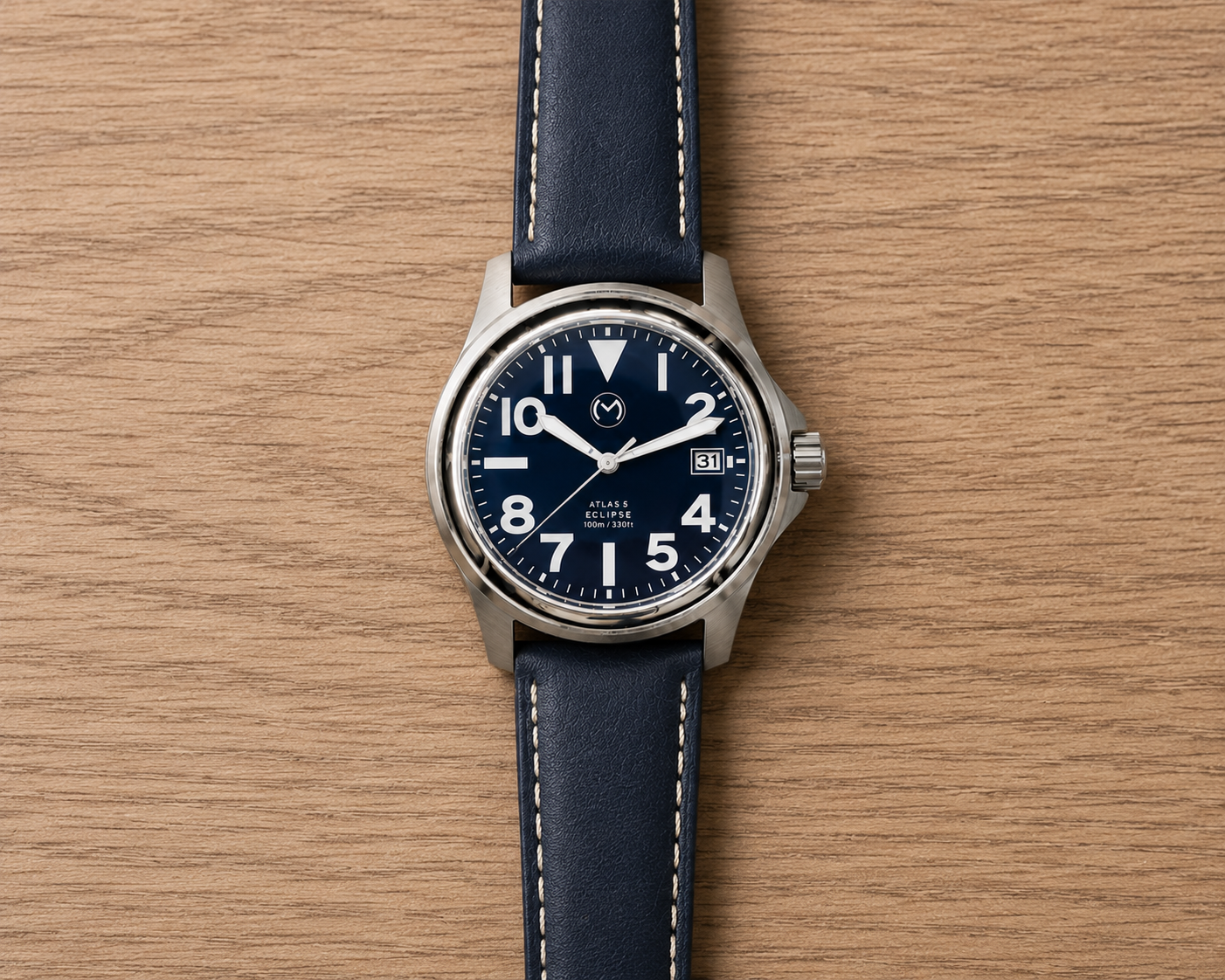 Atlas Eclipse Steel Blue Dial 38mm - Bundle