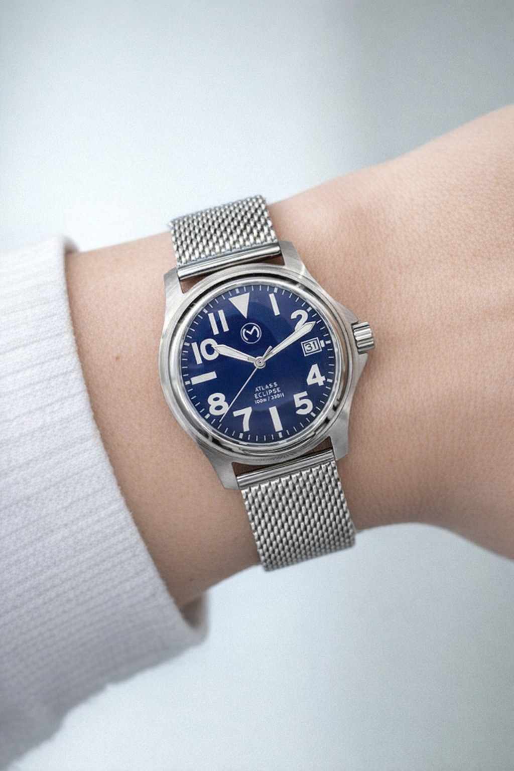 Atlas Eclipse Steel Blue Dial 38mm - Bundle