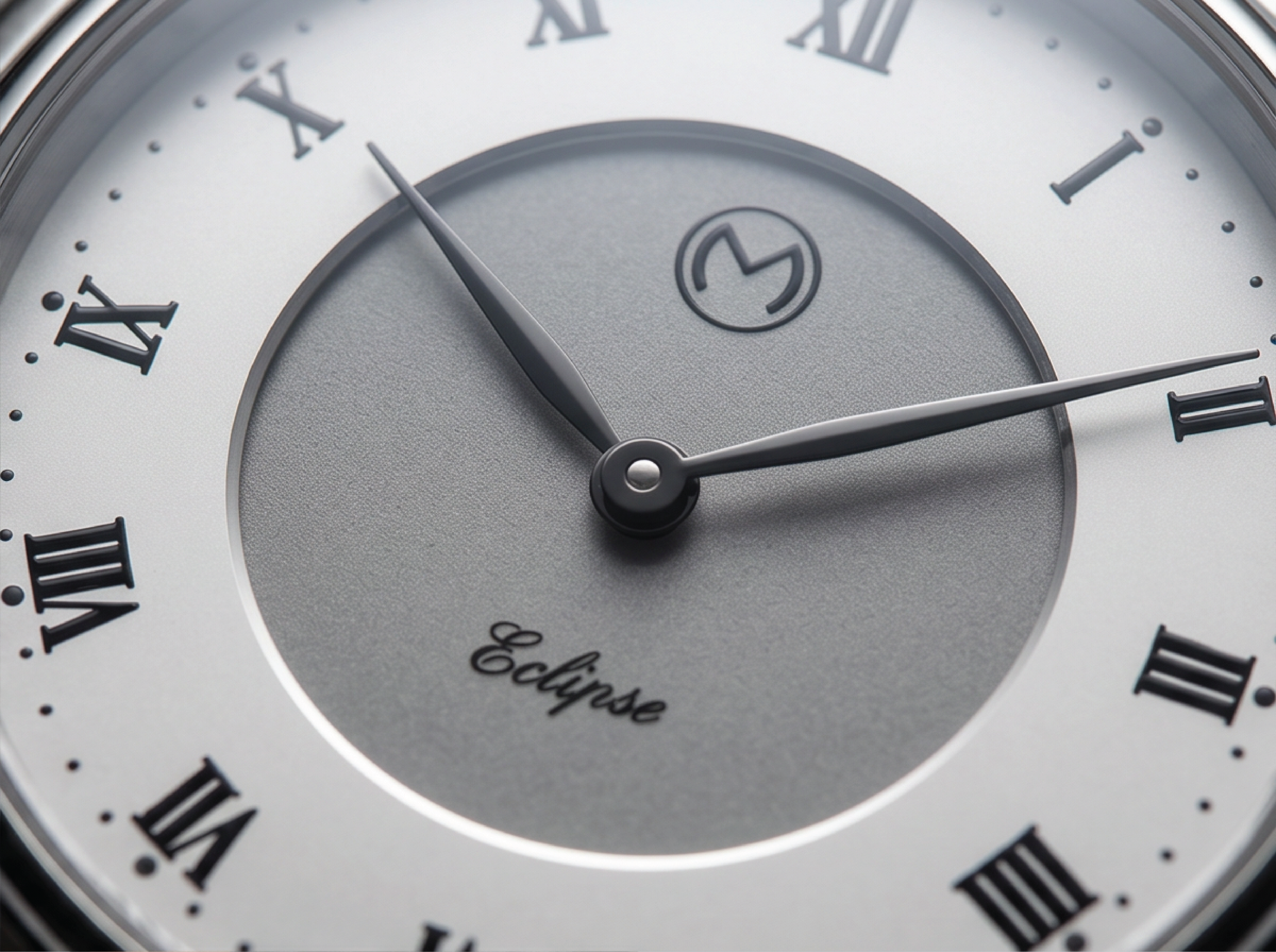 Lugano Eclipse Solar 36 MM Steel + Free Leather Band