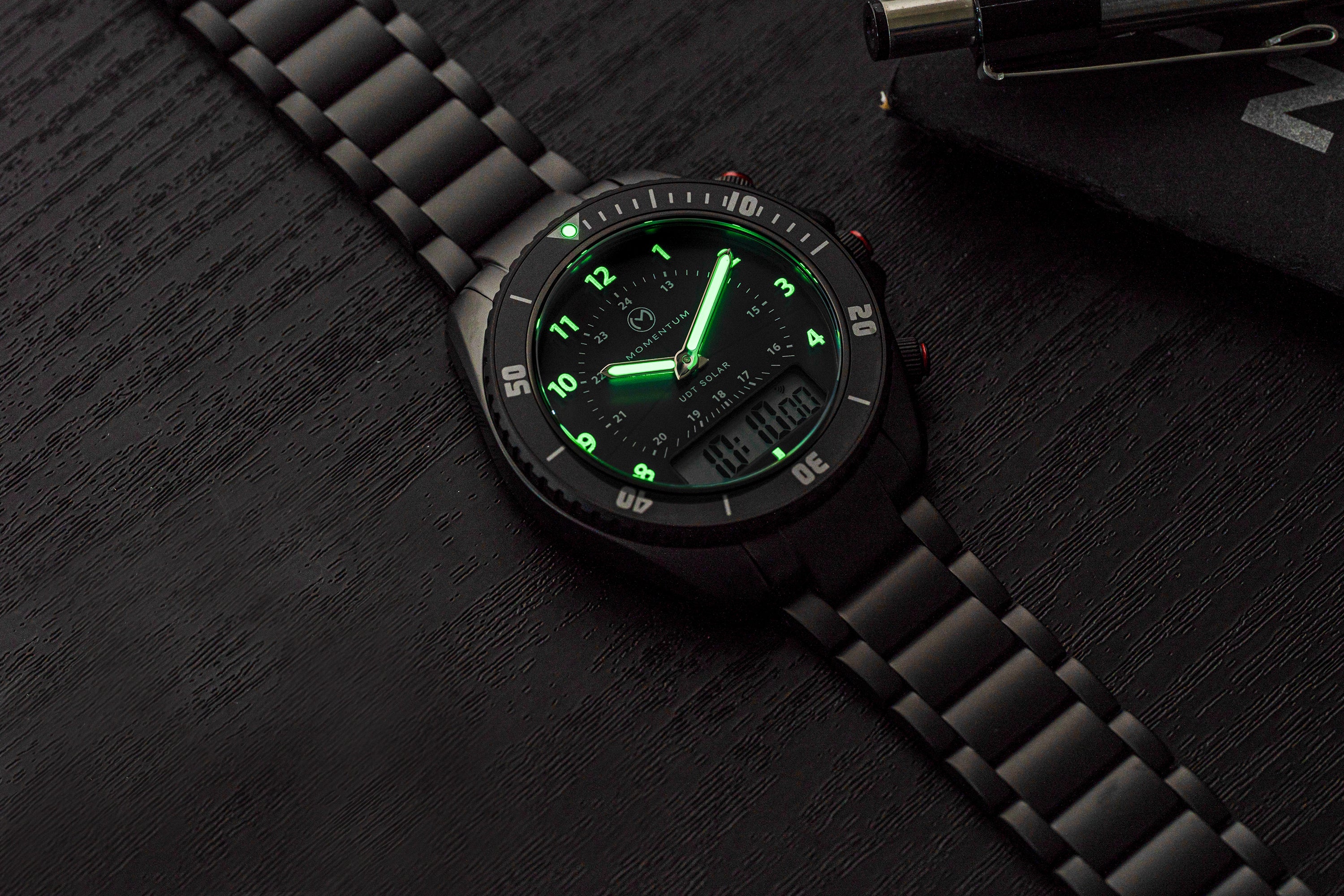 UDT 42mm Black-Ion Arabic Numeral