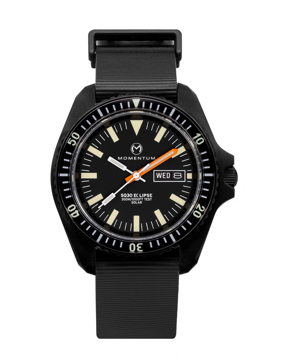 SQ30 Eclipse Black-Ion | Solar-Powered Dive Watch