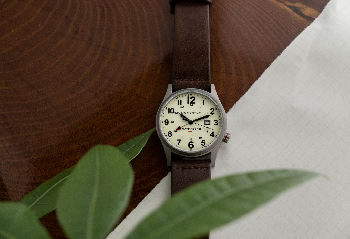 Wayfinder II GMT- White Dial Bundle with Travel Case