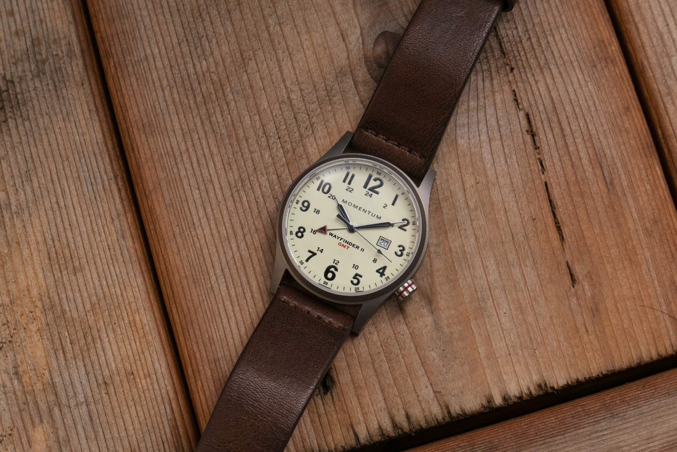 Wayfinder II GMT- White Dial Bundle with Travel Case