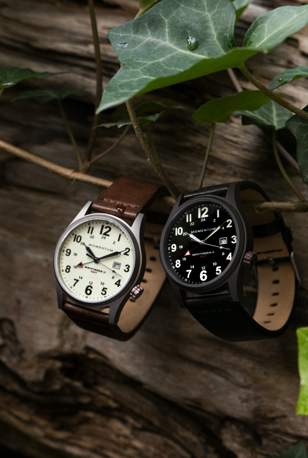Wayfinder II GMT- White Dial Bundle with Travel Case