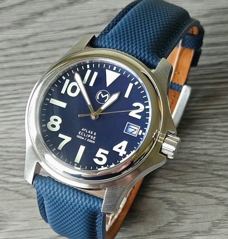 Atlas Eclipse Solar Blue Dial [38mm]