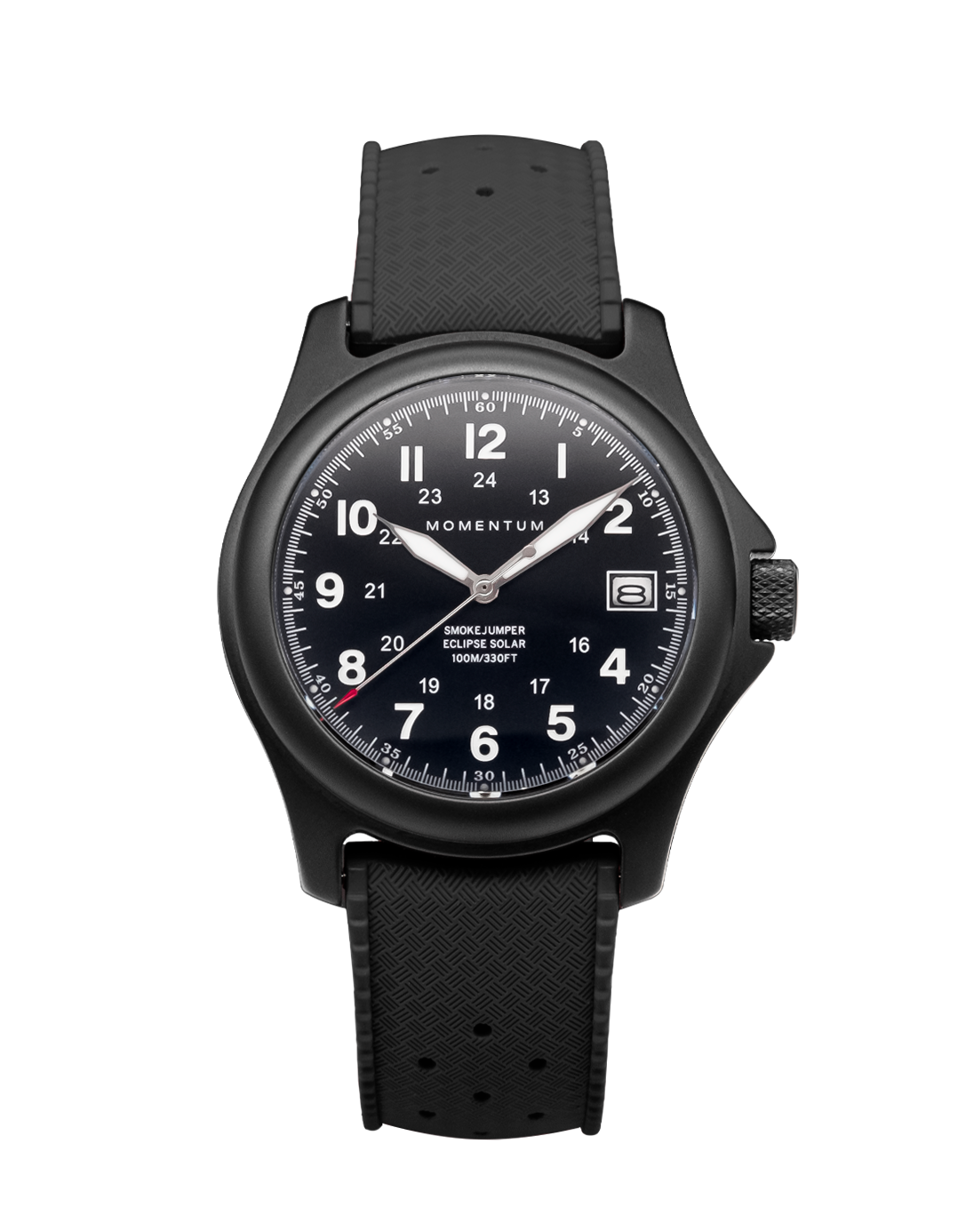 Smokejumper Eclipse 38mm | Black Titanium Solar-Powered