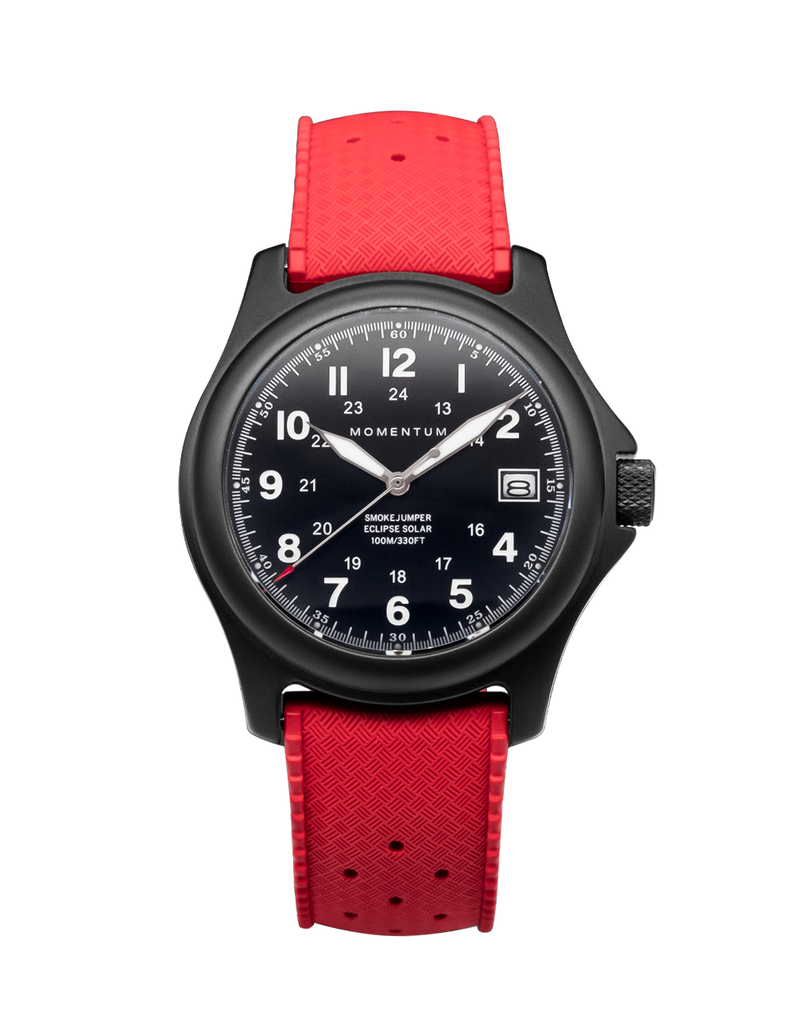 Smokejumper Eclipse 38mm | Black Titanium Solar-Powered Field Watch