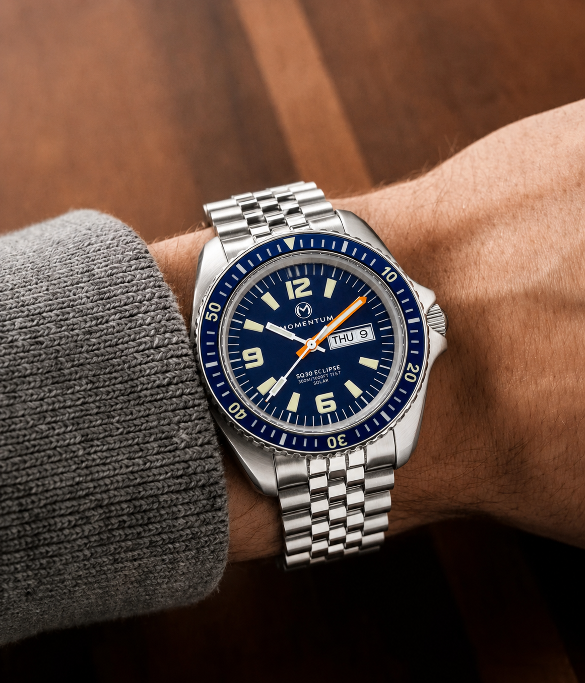 Sea Quartz 30 Eclipse Solar Blue Dial [42mm]