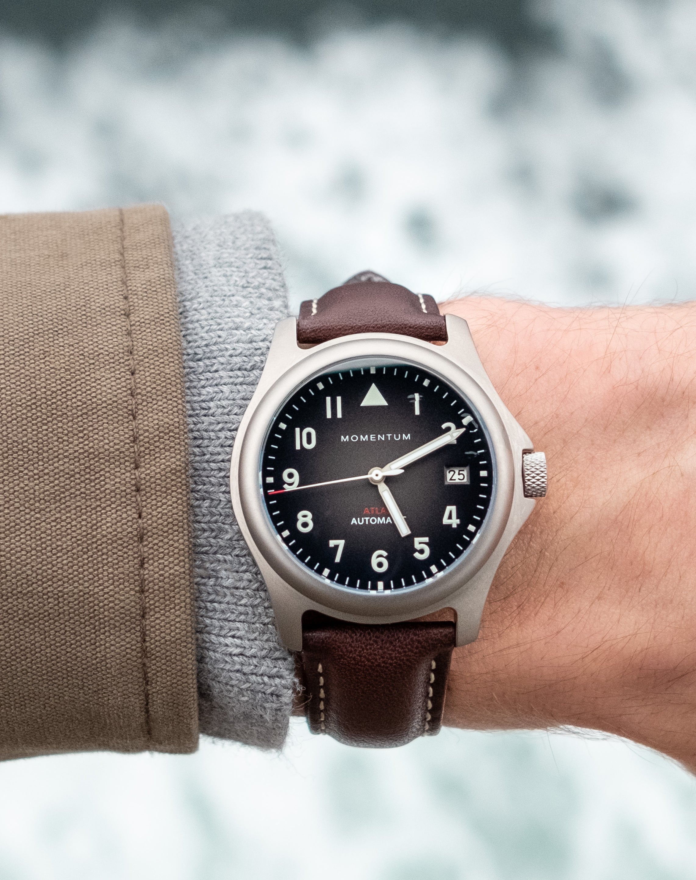 Atlas Automatic [38mm] | Titanium Field Watch | Momentum