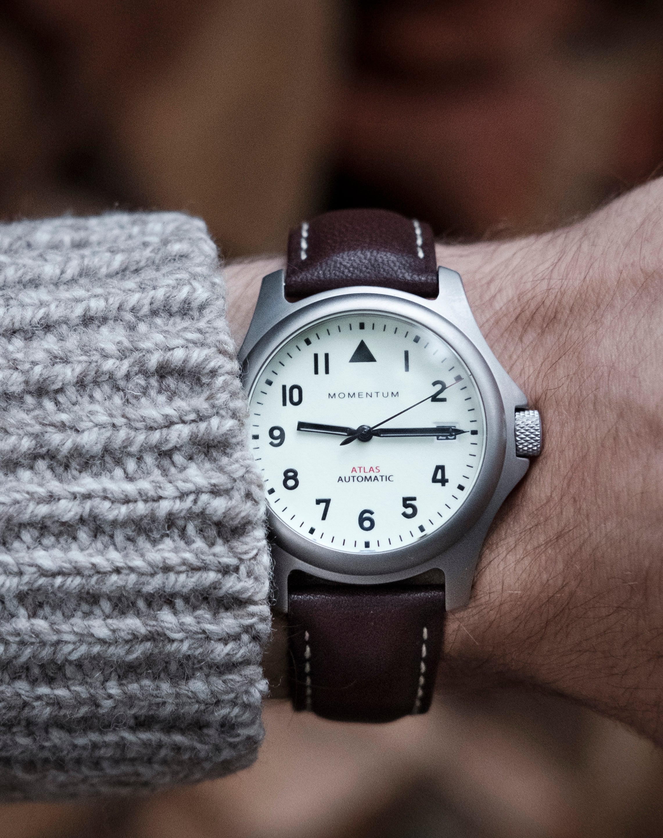 Atlas Automatic [38mm] - White Full Lume