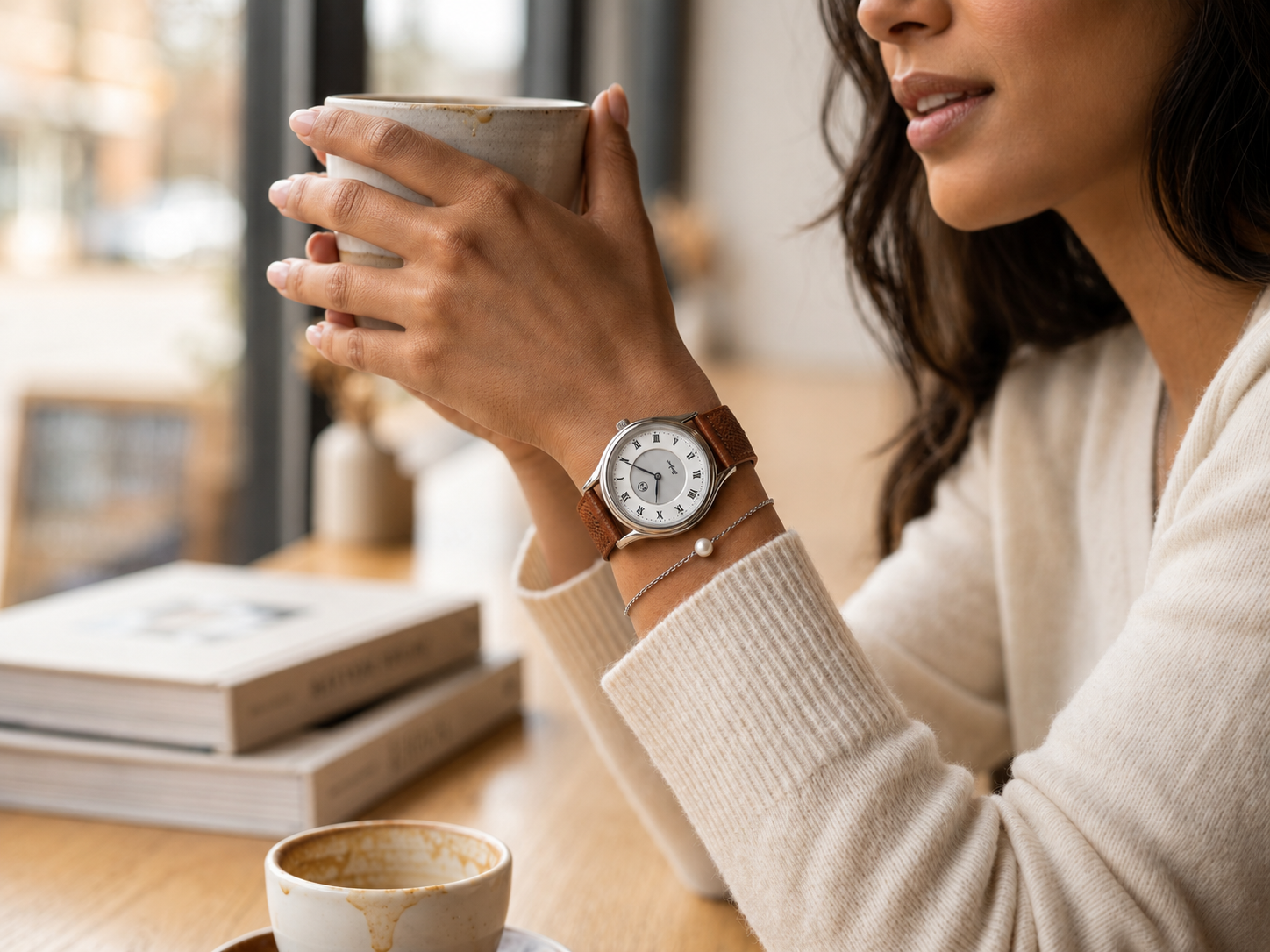 Lugano Eclipse Solar 36 MM Steel + Free Leather Band