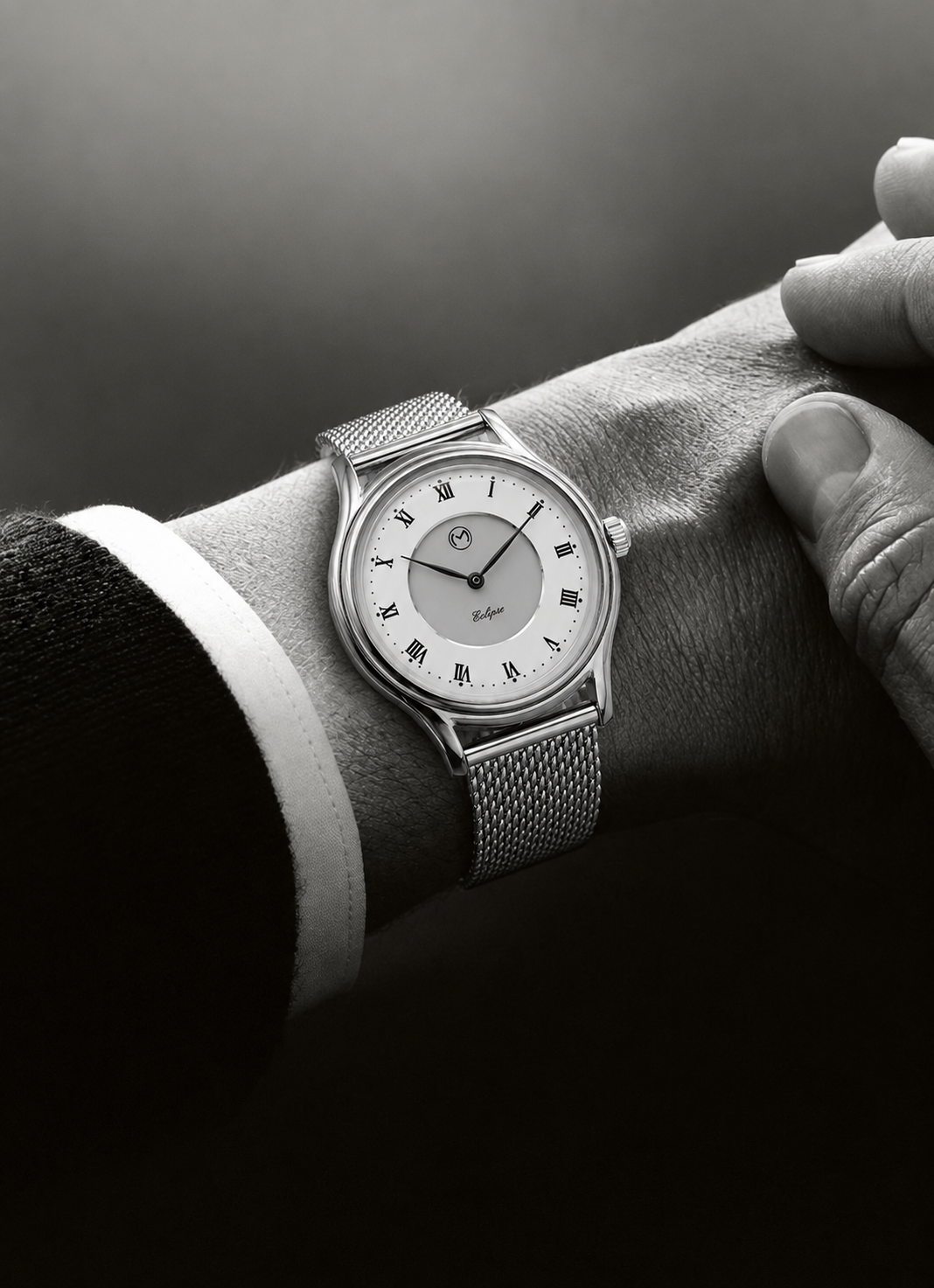Lugano Eclipse Solar 36 MM Steel