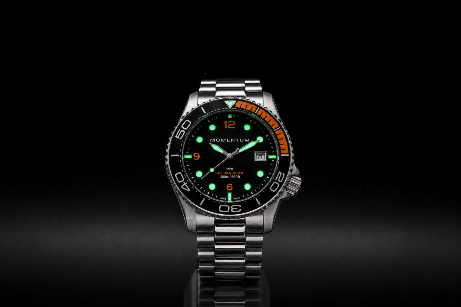 M20 DSS Diver [42MM] - Black & Orange Bundle