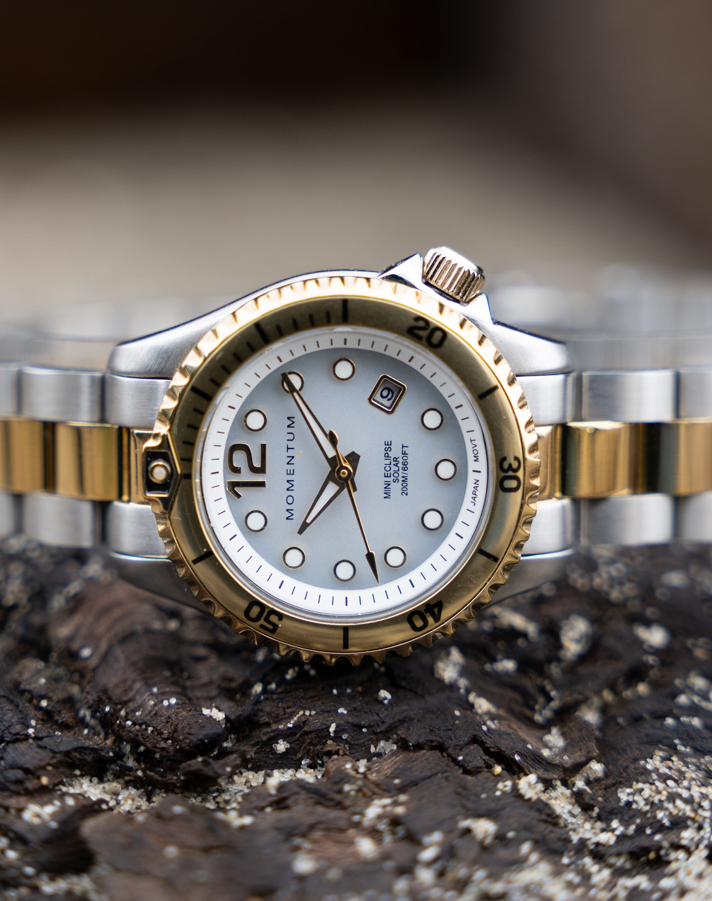 Champagne Mini Eclipse [30mm] - White Two-Tone