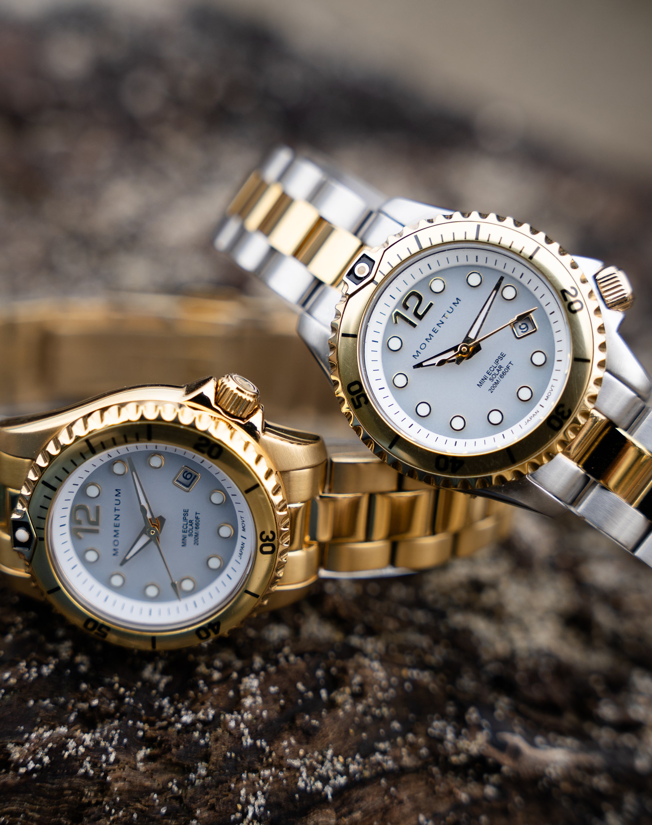 Champagne Mini Eclipse [30mm] - White Two-Tone