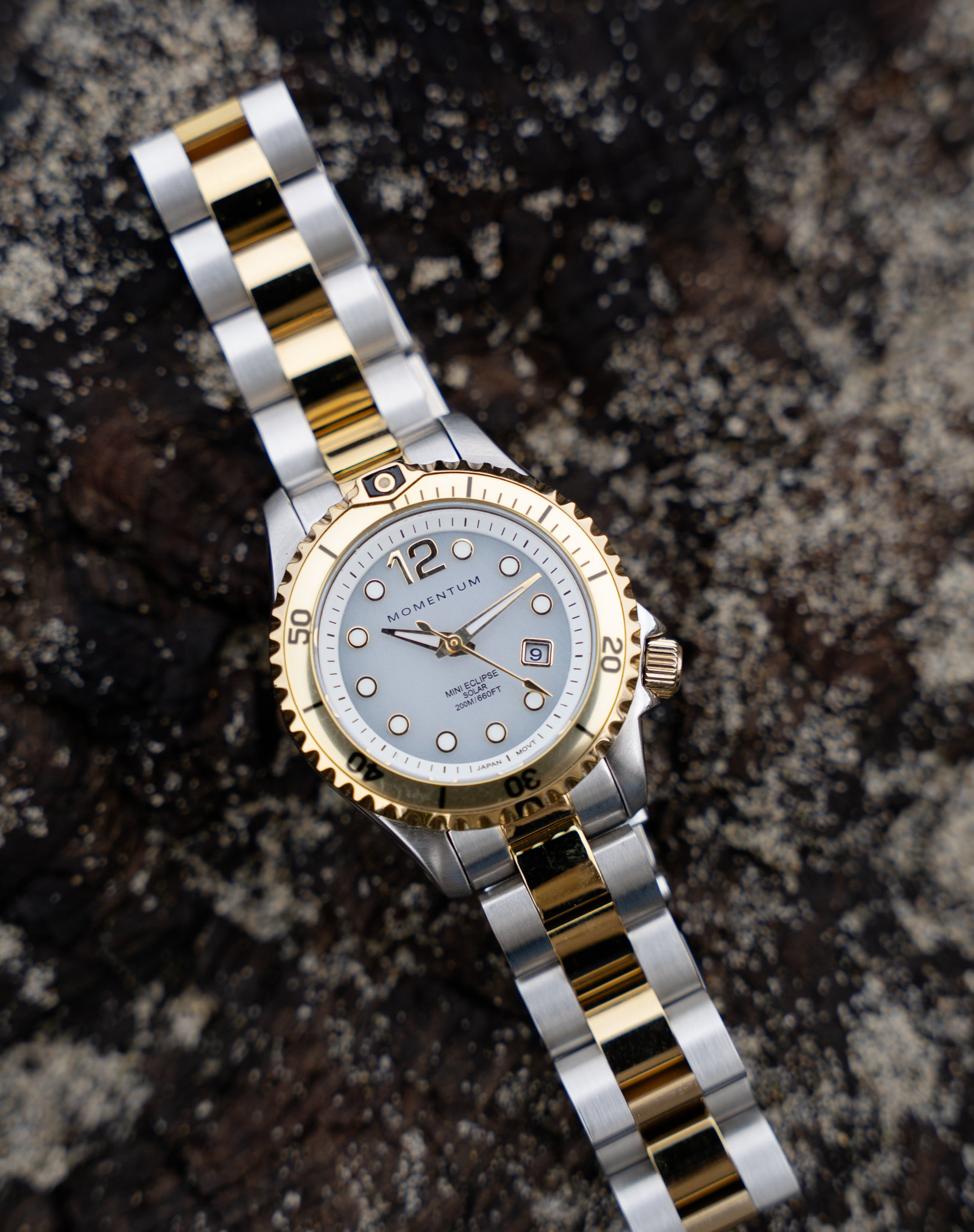 Champagne Mini Eclipse [30mm] - White Two-Tone