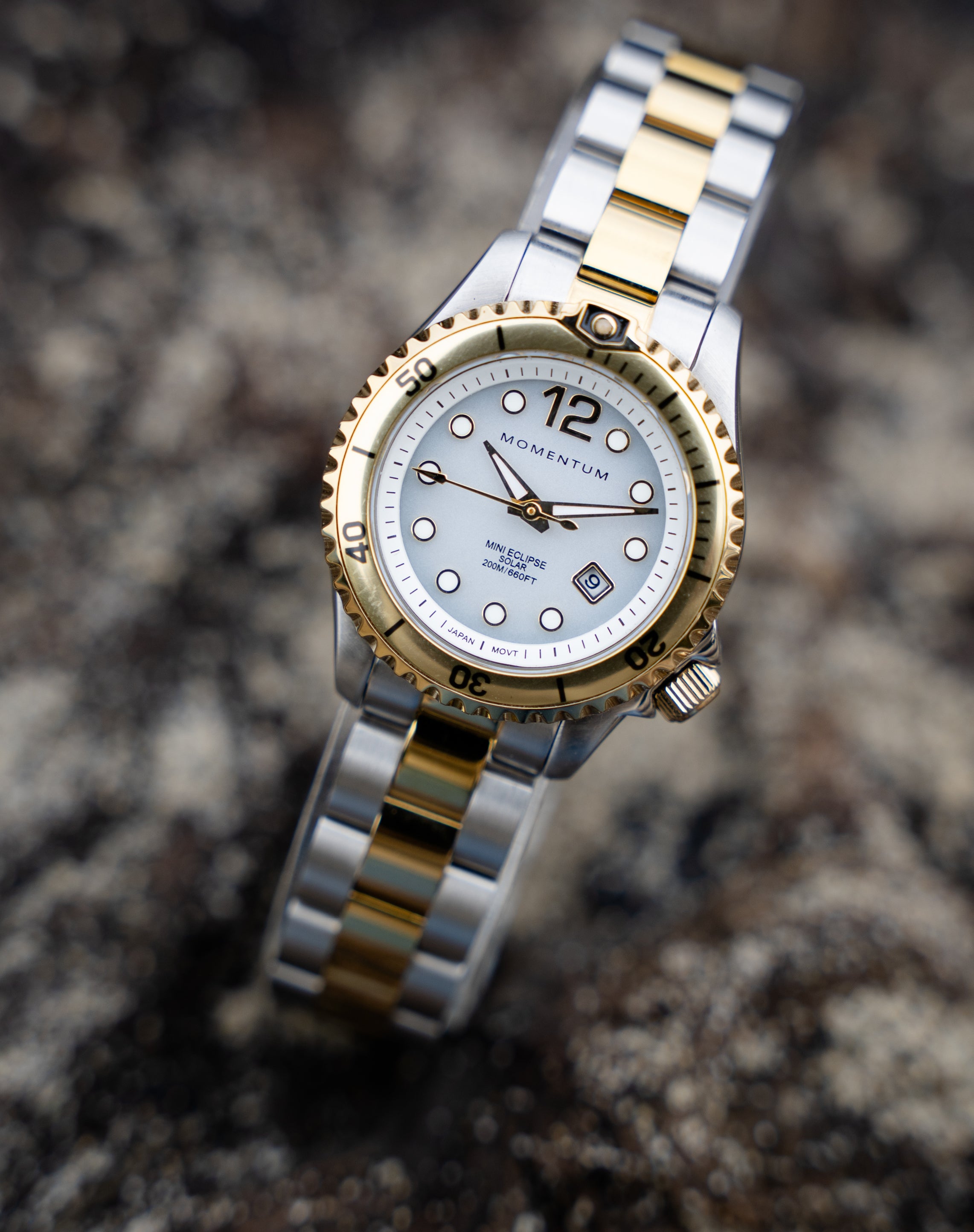 Champagne Mini Eclipse [30mm] - White Two-Tone