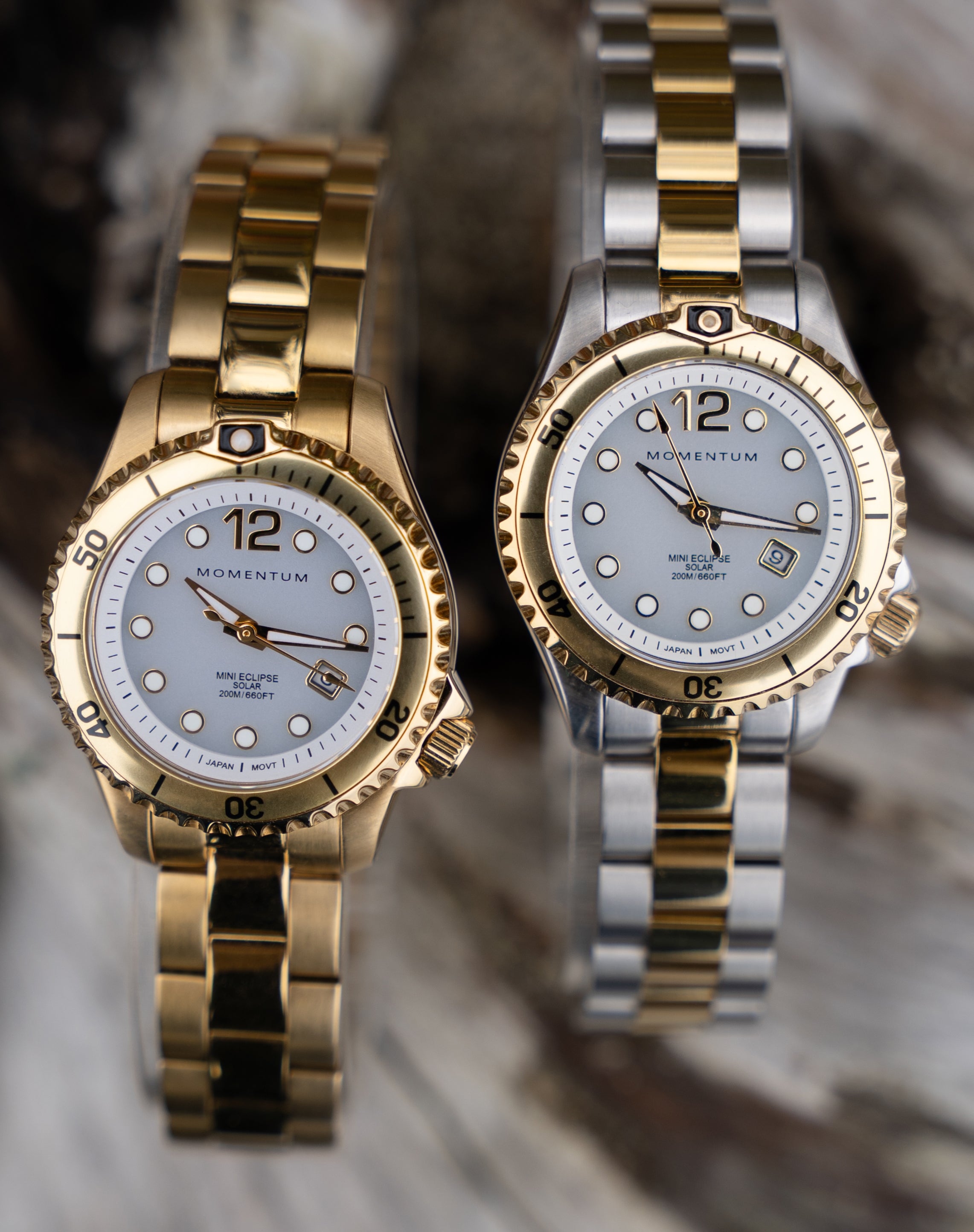 Champagne Mini Eclipse [30mm] - White Two-Tone