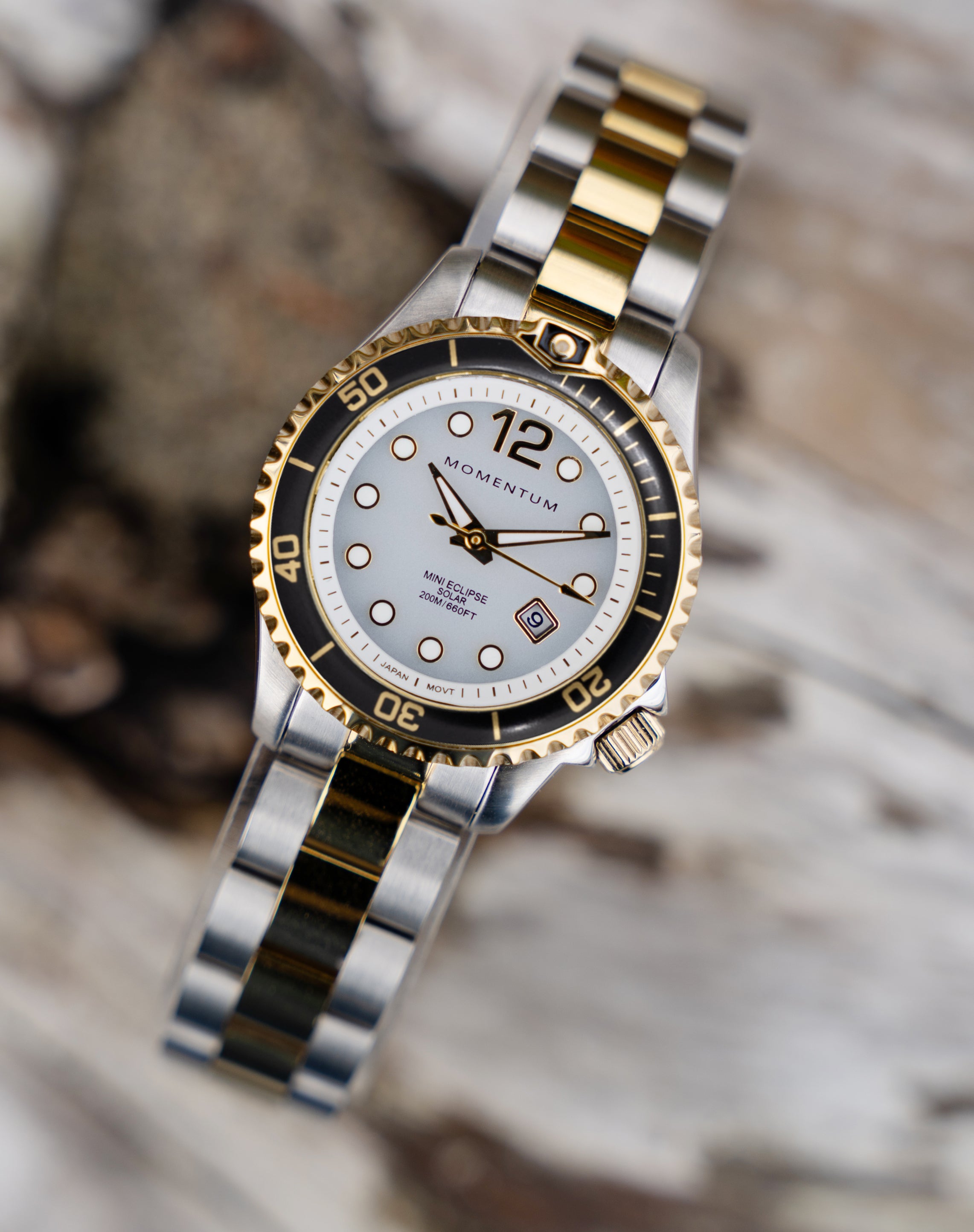 Champagne Mini Eclipse [30mm] - White Two-Tone