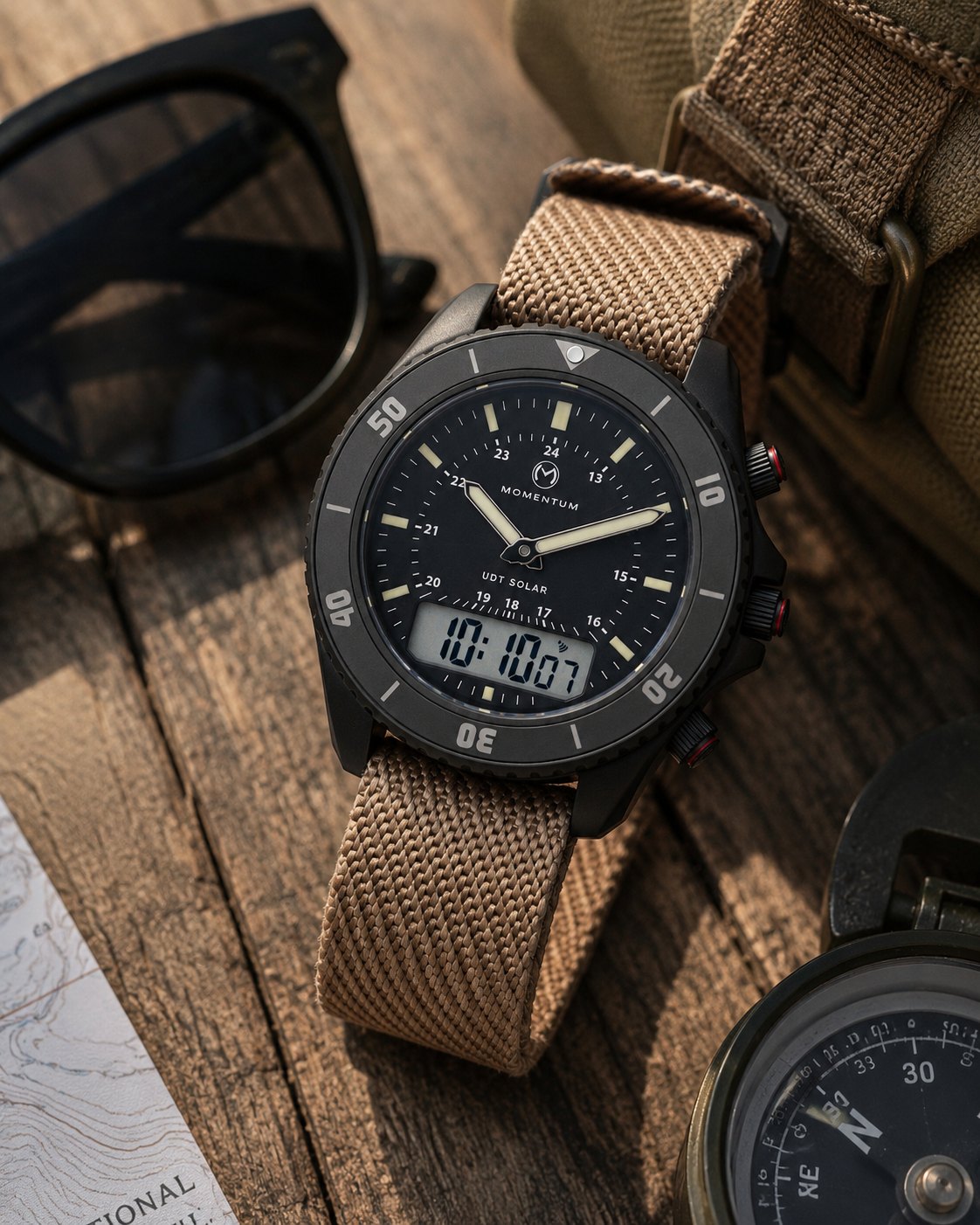 UDT Black-Ion Baton Dial [42mm] + Free Flex Band