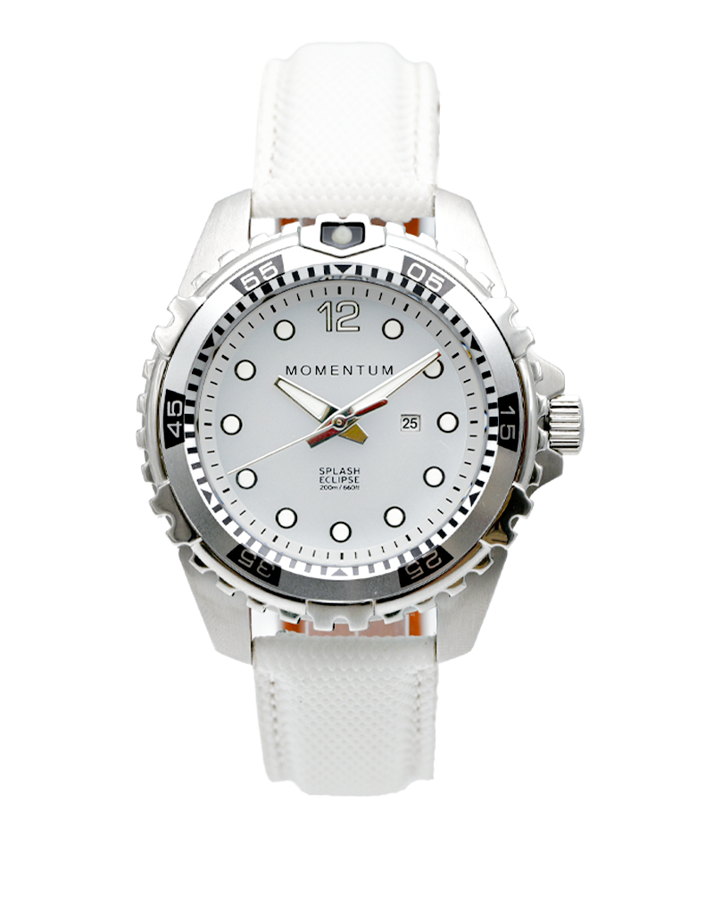 Splash Eclipse White Dial on Sailcloth [38mm]