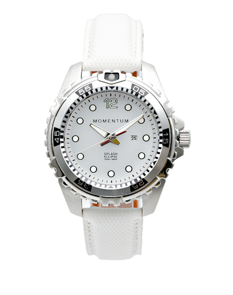 Splash Eclipse White Dial on Sailcloth [38mm]
