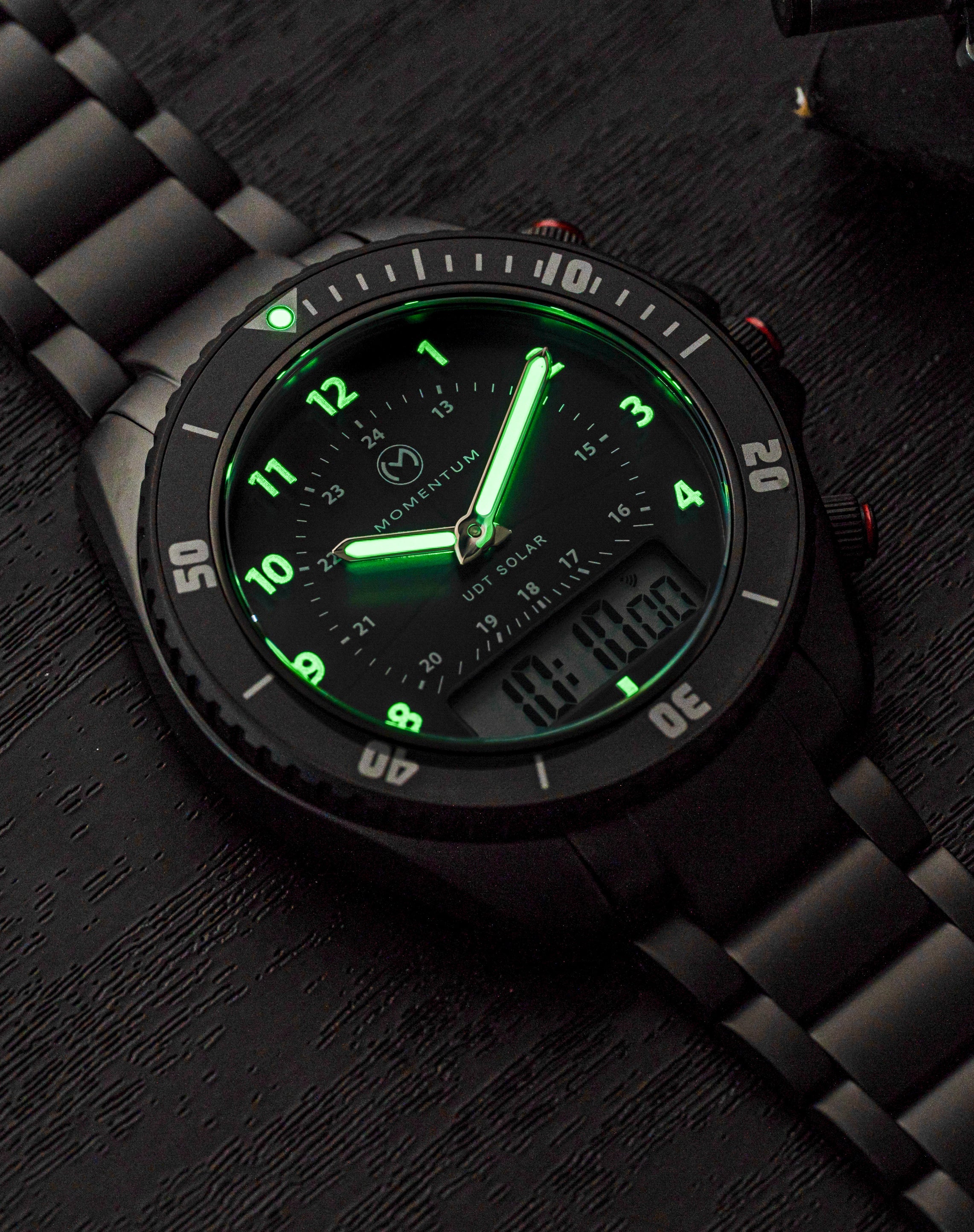 UDT 42mm Black-Ion Arabic Numeral