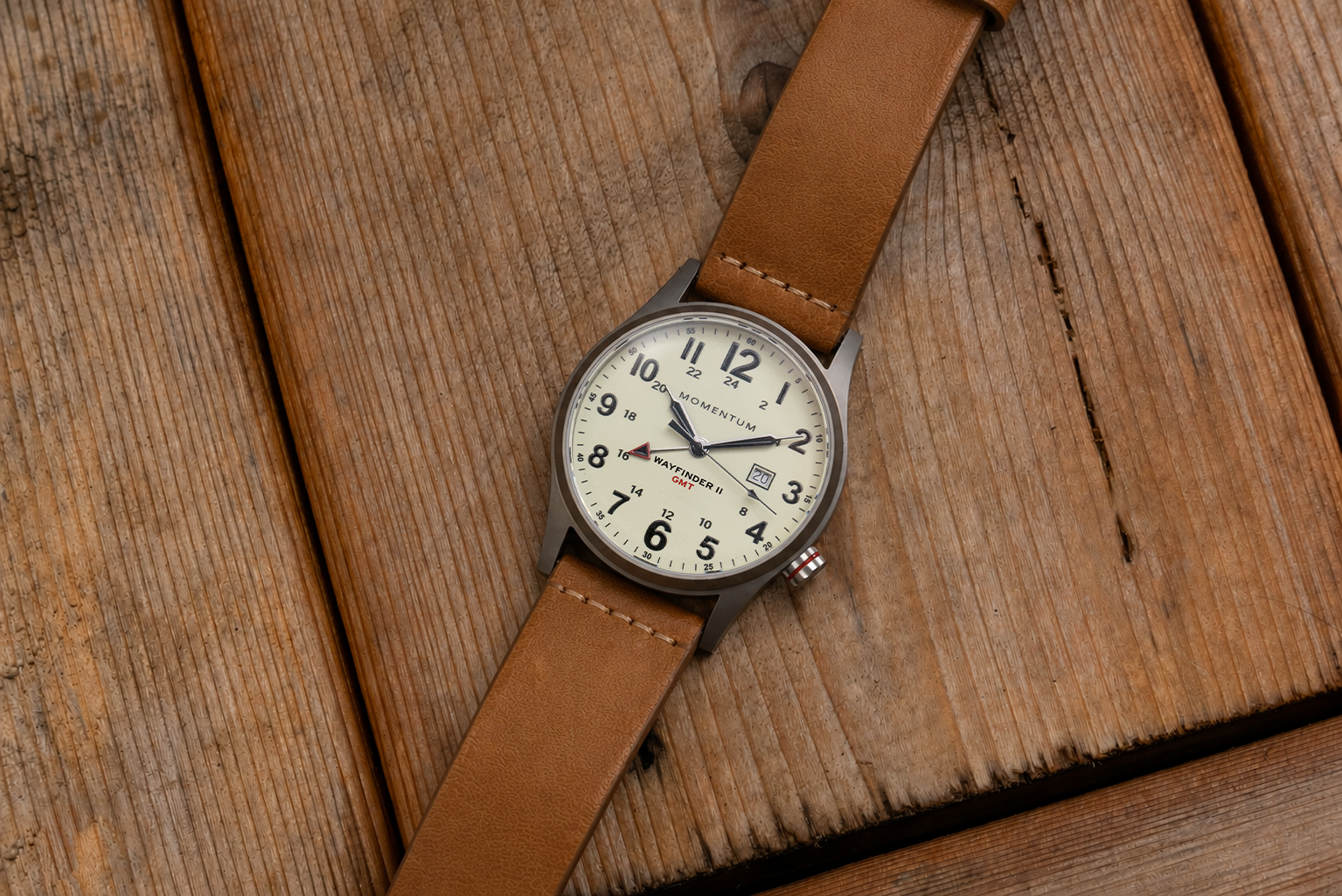 Wayfinder II GMT- White Dial Bundle with Travel Case