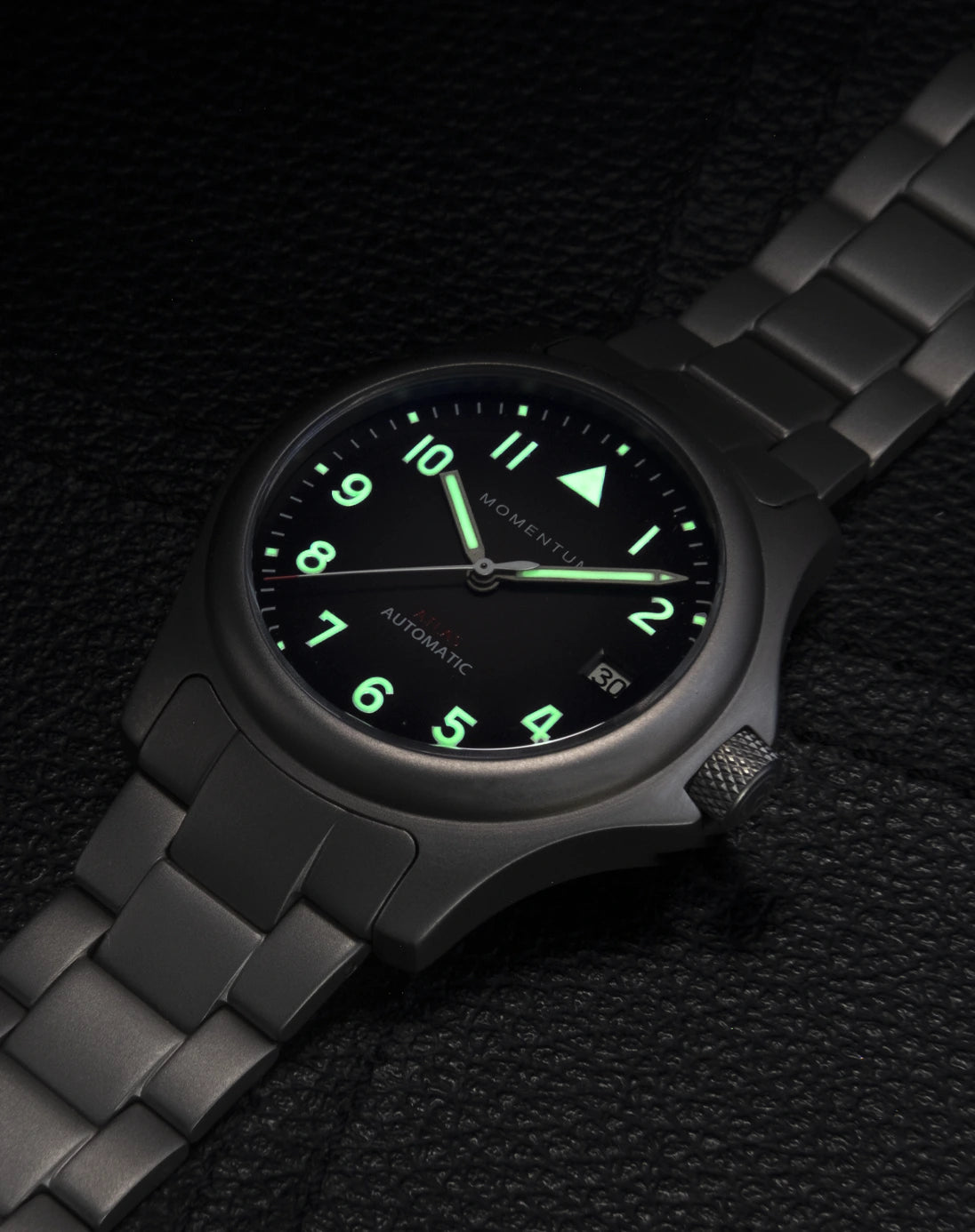 Titanium top skeleton watch