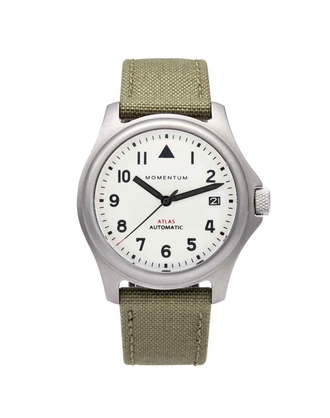 Atlas Automatic [38mm] - White | Titanium Field Watch | Momentum