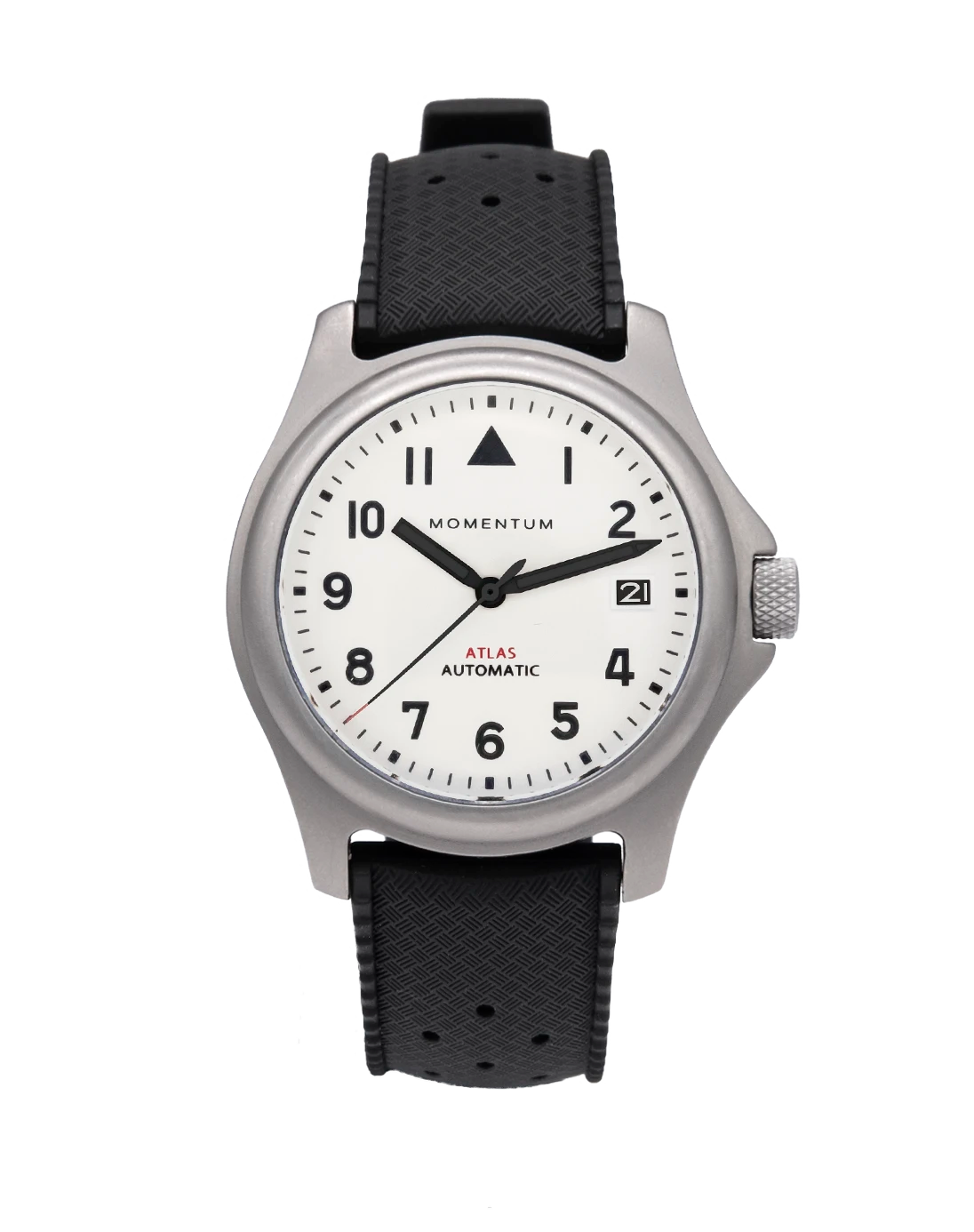 Atlas Automatic [38mm] - White | Titanium Field Watch | Momentum